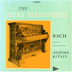 Johann Sebastian Bach / Anatole Kitain The Siena Pianoforte Vinyl LP USED
