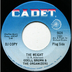 Odell Brown & The Organ-izers The Weight / Think About It USED VINYL 7INCH 45 RPM SINGLE PROMO