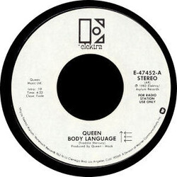 Queen Body Language USED VINYL 7INCH 45 RPM SINGLE PROMO