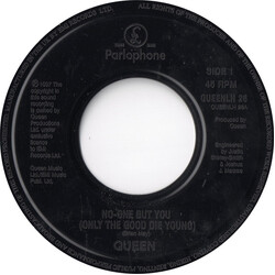 Queen No-One But You (Only The Good Die Young) USED VINYL 7INCH 45 RPM JUKEBOX