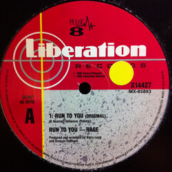 Rage Run To You USED VINYL 12INCH 45 RPM