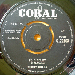 Buddy Holly Bo Diddley USED VINYL 7INCH 45 RPM SINGLE