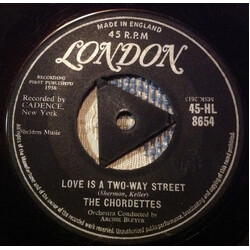 The Chordettes Love Is A Two-Way Street USED VINYL 7INCH 45 RPM SINGLE