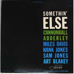 Cannonball Adderley Somethin' Else Vinyl LP USED