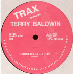 Terry Baldwin Housemaster USED VINYL 12INCH 33 S RPM