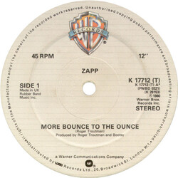Zapp More Bounce To The Ounce USED VINYL 12INCH 45 RPM