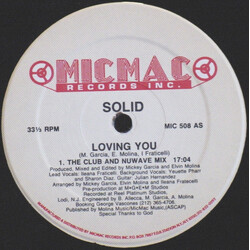 Solid (2) Loving You USED VINYL 12INCH 33 S RPM