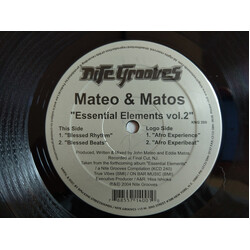 Mateo & Matos Essential Elements Vol. 2 USED VINYL 12INCH 33 S RPM