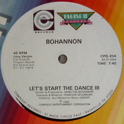 Hamilton Bohannon Let's Start The Dance III USED VINYL 12INCH 45 RPM