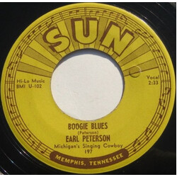 Earl Peterson Boogie Blues USED VINYL 7INCH 45 RPM SINGLE