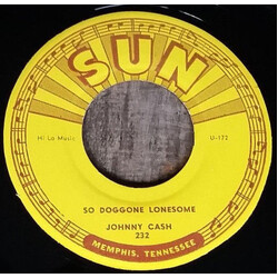 Johnny Cash So Doggone Lonesome / Folsom Prison Blues USED VINYL 7INCH 45 RPM SINGLE
