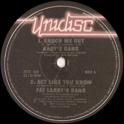 Gary's Gang / Fat Larry's Band / Brandi Wells / Frankie Smith Knock me Out / Act Like You Know / Double Dutch Bus / Watch Out USED VINYL 12INCH 33 S R