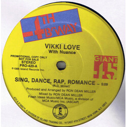 Vikki Love / Nuance Sing, Dance, Rap, Romance USED VINYL 12INCH PROMO