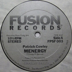 Patrick Cowley Menergy USED VINYL 12INCH 33 S RPM