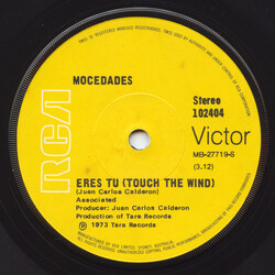 Mocedades Eres Tu (Touch The Wind) / Touch The Wind (Eres Tu) USED VINYL 7INCH 45 RPM SINGLE