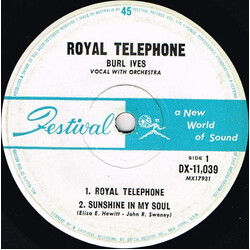 Burl Ives Royal Telephone USED VINYL 7INCH EP