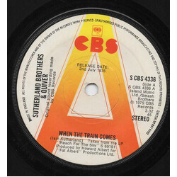 Sutherland Brothers / Quiver When The Train Comes USED VINYL 7INCH 45 RPM SINGLE PROMO STEREO