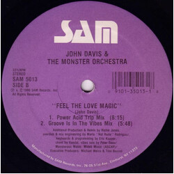 John Davis & The Monster Orchestra Feel The Love Magic USED VINYL 12INCH 33 S RPM