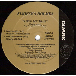 Kimiesha Holmes Love Me True USED VINYL 12INCH 33 S RPM