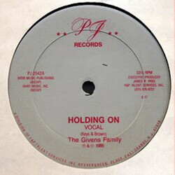 The Givens Family Holding On USED VINYL 12INCH 33 S RPM