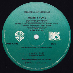 Mighty Pope Sway / New Orleans USED VINYL 12INCH 33 S RPM PROMO STEREO