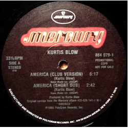 Kurtis Blow America USED VINYL 12INCH 33 S RPM PROMO STEREO