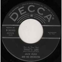 Jack Pleis And His Orchestra (But As They Say) That's Life USED VINYL 7INCH 45 RPM