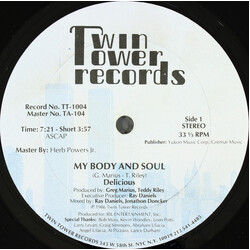Delicious (13) My Body And Soul USED VINYL 12INCH 33 S RPM SINGLE STEREO