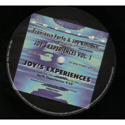 Francesco Farfa / Joy Kitikonti Joy's Experiences Vol. 1 USED VINYL 12INCH 45 RPM