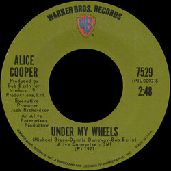 Alice Cooper Under My Wheels / Desperado USED VINYL 7INCH 45 RPM SINGLE STYRENE