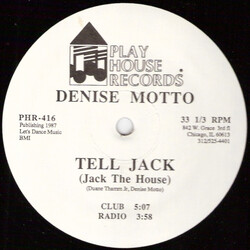 Denise Motto Tell Jack (Jack The House) USED VINYL 12INCH 33 S RPM