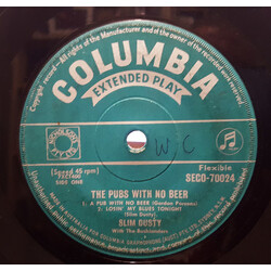 Slim Dusty / Bushlanders The Pubs With No Beer USED VINYL 7INCH 45 RPM EP