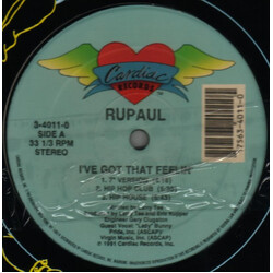 RuPaul I've Got That Feelin' USED VINYL 12INCH 33 S RPM
