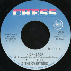 Willie Tell & The Overtures Kick-Back / The Soul Ranger USED VINYL 7INCH 45 RPM PROMO
