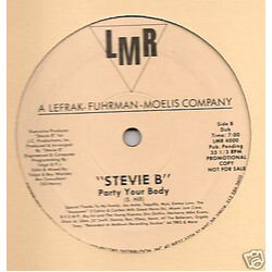 Stevie B Party Your Body USED VINYL 12INCH 33 S RPM PROMO
