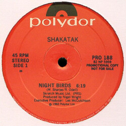 Shakatak Night Birds USED VINYL 12INCH 45 RPM PROMO