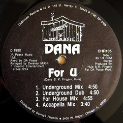 Dana Stovall For U USED VINYL 12INCH 33 S RPM