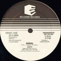 4-3-1 Animal USED VINYL 12INCH 33 S RPM PROMO