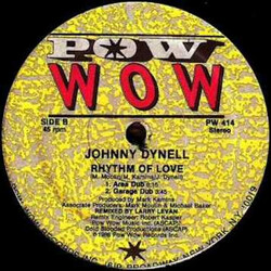 Johnny Dynell Rhythm Of Love USED VINYL 12INCH 45 RPM