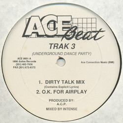 Trak 3 Underground Dance Party USED VINYL 12INCH 33 S RPM