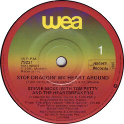 Stevie Nicks Stop Draggin' My Heart Around USED VINYL SINGLE 7INCH 45 RPM