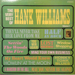 Hank Williams The Very Best Of Hank Williams Volume 2 Vinyl LP USED
