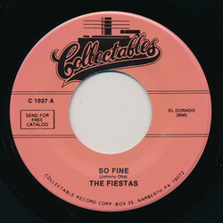 The Fiestas So Fine / Last Night I Dreamed USED VINYL 7INCH 45 RPM REISSUE