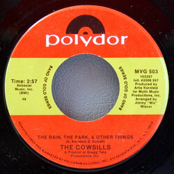 The Cowsills The Rain, The Park, & Other Things / Hair USED VINYL 7INCH SINGLE REISSUE