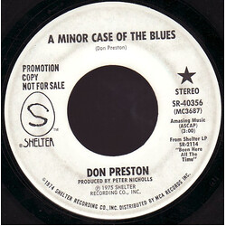 Don Preston (2) A Minor Case Of The Blues USED VINYL 7INCH 45 RPM PROMO