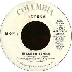 Azteca Mamita Linda USED VINYL 7INCH 45 RPM PROMO