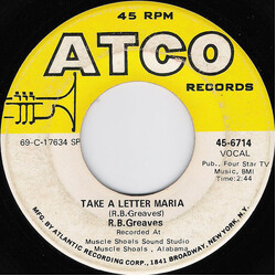R.B. Greaves Take A Letter Maria USED VINYL 7INCH 45 RPM SINGLE