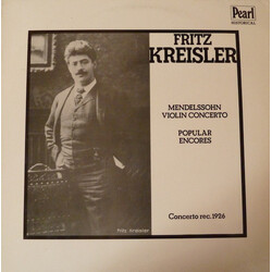 Fritz Kreisler Mendelssohn Violin Concerto / Popular Encores Vinyl LP USED