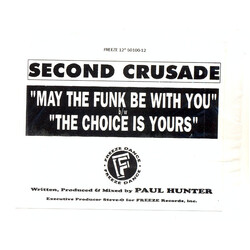 Second Crusade May The Funk Be With You / The Choice Is Yours USED VINYL 12INCH 33 S RPM