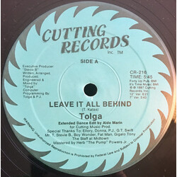 Tolga (2) Leave It All Behind USED VINYL 12INCH 33 S RPM